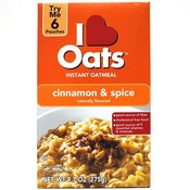 I Love Oats Cinnamon &amp; Spice Instant Oatmeal