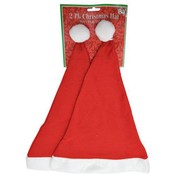 Santa Hat 2 Pack Felt 18" Long