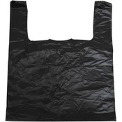 Black Jumbo T-Shirt Bags 18x18x30 inches 15 mic