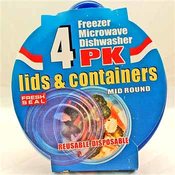Fresh Seal Plastic Storage Containers w/ Lids