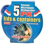 Fresh Seal Plastic Storage Containers w/ Lids -11o
