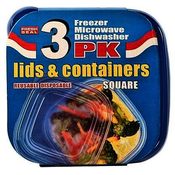 Fresh Seal Plastic Storage Containers  w/ Lids