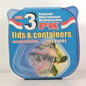 Fresh Seal Plastic Storage Containers w/ Lids