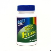 Health Care Natural Vitamin E 100IU Softgels