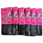 Lace Fishnet Seamless Black Tights Size S/M 6 Assorted