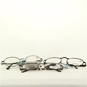 Metal Reading Glasses 275 Power, Black, Silver, Gold