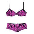 BodyForm PLUS Graffiti Bra Set