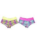 Plus Size Printed Cheeky Boylegs W/ Lace Waistband