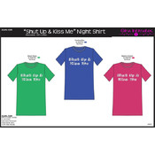 "Shut Up And Kiss Me" Ladies Nightshirt
