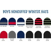 Knit Hats Boys Non Cuffed