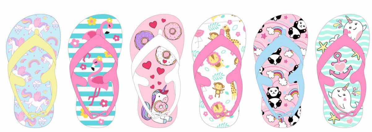 toddler girl size 10 flip flops