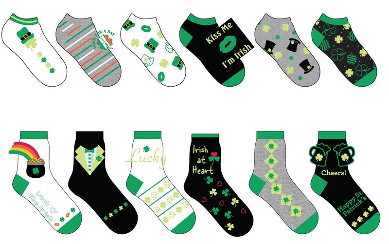 saint patricks day socks