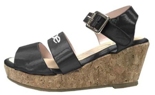 holographic wedge sandals