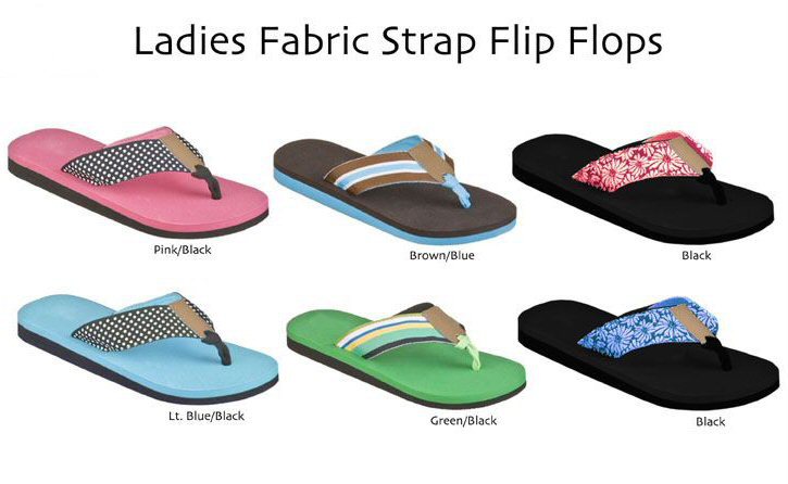 fabric strap flip flops