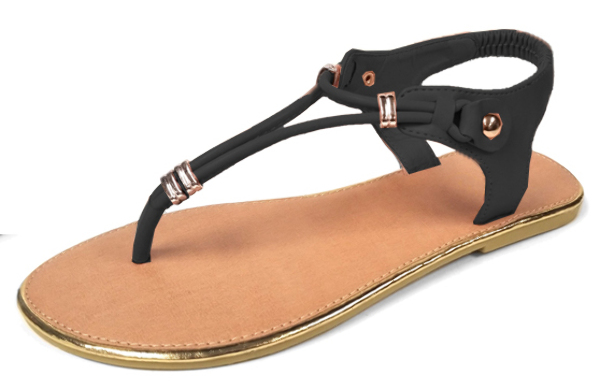 Wholesale Women's Elastic Back Sandal - Black (SKU 2335886) DollarDays