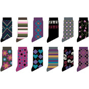 Ladies Pattern Socks 1 Pack