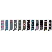 Ladies Argyle Knee High Socks