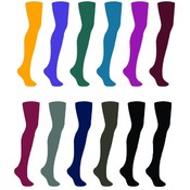 Queen Size Opaque Footed Tights - Fashion Colors