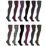 Women's Tailored Paper Print Footed Tights