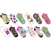 Girls Monster-Dinosaur Low Cut Socks  - 1 Pack