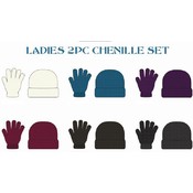 Ladies 2 Piece Chenille Winter Wear Set