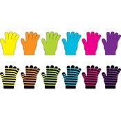 Ladies Neon Glove Solid/Stripe