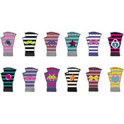 Ladies Fingerless Pattern Gloves