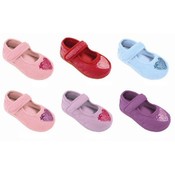 Toddler Mary Jane Slippers With Glitter Heart