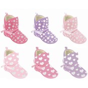 Toddler Slipper Boot With Stars And Heart