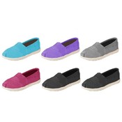 Girls Canvas Slip-On Shoes