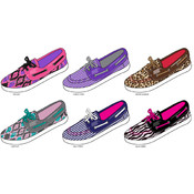 Ladies' Printed Boat Shoes