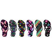 Girls Eva Printed Nubuck Flip Flops