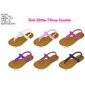 Girls Glitter Thong Sandal