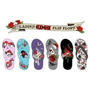 Ladies Edgy Flip Flops