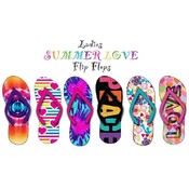 Ladies Summer of Love Flip Flops