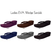 Ladies Eva Wedge Sandals