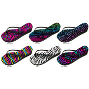 Ladies Animal Printed Nubuck EVA Wedge