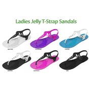 Ladies Jelly T-Strap