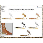 Ladies Braid Wrap-Up Sandals