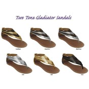 Ladies Two Tone Gladiator Sandals
