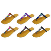 Ladies MultiColored Beaded Thong Sandal
