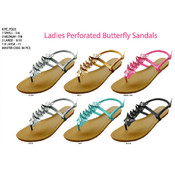 Ladies' Perforated Butterfly Sandal