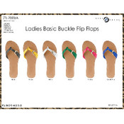 Ladies Basic Buckle Flip Flops