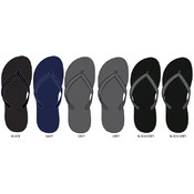 Mens Solid Color Flip Flops in Masculine Colors