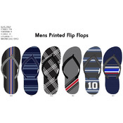 Mens Fashion Printed Flip Flops