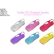 Toddler PCU Upper Sling Back W/ Rhinestones