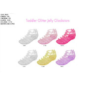Toddler Gladiator Jelly Sandals W/ Glitter