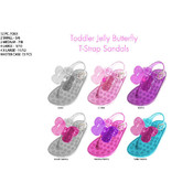 Toddler Girl's Jelly Butterfly T-Strap Sandals