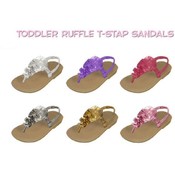 Toddler Ruffle T-Strap Sandals