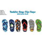 Toddler Boys Flip Flops W/ Elastic Back